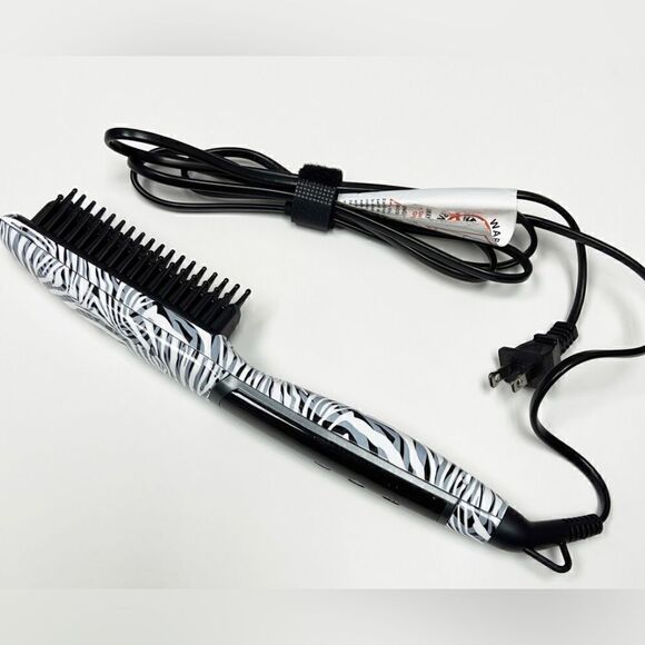 Calista TrianglPro Heated Detailer Hair Brush-River blue, light pink or zebra - Picture 3 of 7